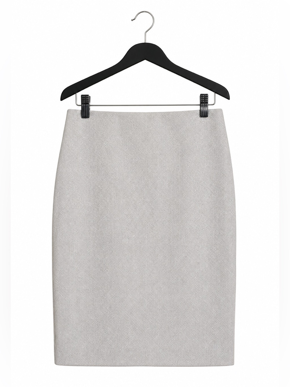 White House Black Market Gray Pencil Skirt Size 2 Lined Career Office Classic
